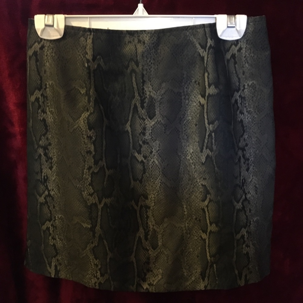 Snakeskin skirt